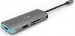 i-tec USB-C Metal Nano Docking Station 1x HDMI 4K czytnik kart Power Delivery 60W compatible z Thunderbolt 3 - i-tec docking station USB-C 1x HDMI 3x USB 3.0 1x