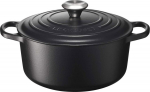 Le Creuset Signature Casserole round 24 cm black