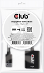 Club3D Adapter DisplayPort > VGA aktiv St/Bu schwarz Polybeutel