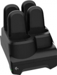 Zebra charging station, 4 slots - Charging station, 4 slots, inductive charging, colour: black, incl.: DC cable, order separately: power cord, fits for: CS6080