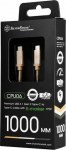 Cable USB SilverStone USB-C - USB-C 1 m Gold (SST-CPU06G-1000)