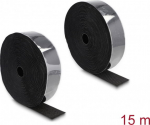 Delock Heavy-duty Hook-and-Loop tape self-adhesive L 15 m x W 50 mm black