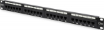 Digitus | Patch Panel | DN-91524U | Black | Category: CAT 5e; Ports: 24 x RJ45; Retention strength: 7.7 kg; Insertion force: 30N max | 48.2 x 4.4 x 10.9 cm