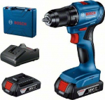 BOS Cordless Drill Bosch GSR 185-Li 18 V 2 x battery 2 Ah (06019K3000)