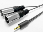Vivolink 3.5MM CABLE to 2 x XLR male, 15m