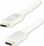 Kabel USB Logo USB-C - USB-C 1 m White