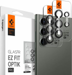 Tagakaamera kaitseklaas EZ Fit Optik Pro Lens Protector, Samsung Galaxy S23 Ultra, komplektis 2tk, must, Spigen