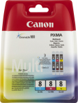 Canon CLI-8 Multipack - 3er-Pack - Gelb, Cyan