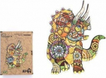 PuzzleOK Puzzle Wood eko 130 Triceratops A3