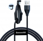 Cable USB A - IP Lightning 1.2m with suction cup black BASEUS