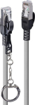 LINDY Patchkabel Cat.6A S/FTP grau 3m verriegelbar