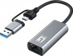 LevelOne Adapter GigaBit USB-C/-A3.0->RJ45 2.5Gbps