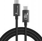 Extralink Smart Life USB-C - USB-C czarny 240W, 40Gbps, 200cm