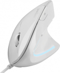 Perixx PERIMICE-513 W Ergonomic Wired Optical Mouse Weiss - Mouse - 1.600 dpi