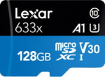 Lexar 128GB microSDXC UHS-I C10 A1 V30 U LSDMI128BB633A