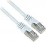BKT Elektronik S/FTP cat.6A patch cord LSOH white RJ45 molded plug 20m