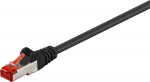Wentronic Network cable CAT6 S/FTP 15.0m, black, PiMF, LSZH, CU