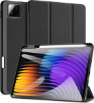 Wallet book Dux Ducis Redmi Pad 7/7 Pro Domo Series Tri-fold Stand PU Leather Tablet Cover Black 6971824162707 (6971824162707)