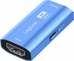 Logilink Repeater HDMI, 8K/60HZ, HDCP2.3, Alu, niebieski