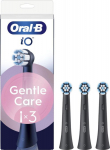 Oral-B iO Gentle Care Black replacement brushes 3 pcs, black