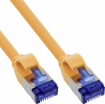 InLine InLine&reg; Patchkabel Slim, Cat.6A, S/FTP, TPE (LSZH) flexibel, PoE, gelb, 5m