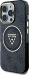 Guess IML 4G Glitter and Triangle Logo MagSafe Protective cover for Apple iPhone 16 Pro