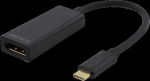 DELTACO | USB-C - DisplayPort | Max 4096x2160 60Hz | Svart | 10cm