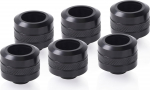 Alphacool Eiszapfen Pro Anschluss 16mm Hardtube Fitting G1/4, 6-Pack - schwarz