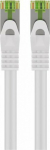 Wentronic Goobay CAT 8.1-1500 S/FTP AWG26 LSZH WHITE 15m - The length of the cable 15 m