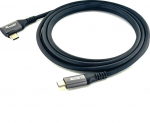 Equip Kabel USB-C2.0->C 90&deg; PD100W St/St 1.00m schwarz