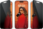 PanzerGlass Privacy Ultra Wide Fit - panssarilasi, iPhone 15 Pro, black frame
