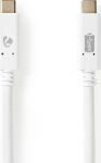 Nedis CCGW64750WT10 - 1 m - USB C - USB C - USB 3.2 Gen 2 (3.1 Gen 2) - Wei&szlig;