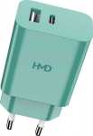 HMD Dual Port Wall Charger 30W Green