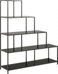 Shelf SEAFORD 135x35xH150cm, black