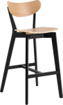 Bar stool ROXBY natural/black