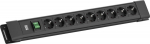 Bachmann CONNECTUS 9xCEE7/3 1xSchalter 2.0m CEE7/7 Schwarz