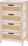 Giftdecor Komoda z 4-drawers, viennese wickerwork, 29 x 40 x 73 cm