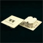 NetRack complete flush-mounted socket 2xRJ45 8p8c STP Cat6 ( 106-34 )