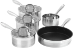 Salter BW06746EU7 Timeless Collection Stainless Steel 5 Piece Pan Set