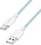 LogiLink USB-A - USB-C 1.5m w blue nylon braid - kabel LogiLink USB 2.0 - USB-C 1.5m M/M nylon braid, niebieski
