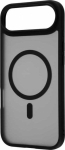 FoneKit MagSafe Soft Touch suojakuori, iPhone Air, black/harmaa