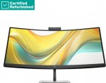 RENEW SILVER HP 534pm Series 5 Pro Curved Conferencing Monitor - 34" 3440x1440 WQHD 400-nit 100Hz AG, Curved, VA, USB-C(100W)/USB-C(15W)/HDMI/DisplayPort, 3x USB-A, speakers, 5MP webcam, RJ-45 LAN, height adjustable/tilt/swivel, 1 years