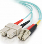 AFLHYPER Enhanced LC - SC OM3 RBS AQUA LSZH 2F 2.0mm ZDPX 0.5M