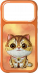 Nimmy Case Big Eyed Pet 2.0 Cat do iPhone 17 Pro Max orange