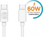 Kabel USB TelForceOne USB-C - USB-C 1 m White (8_2264832)