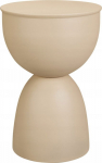 Home Styling Collection DUNE metal side table in sand color, 45.5 cm