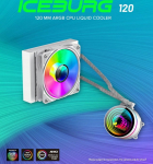 Gamemax CPU Liquid Cooler | ICEBURG 120 WT | White