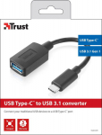 Adapter USB Trust USB-C - USB czarny (20967)