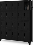 Jan Nowak Social locker cabinet BHP czarna: ROBERT 1360 x 1720 x 450 mm