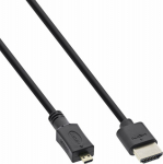 Cable InLine HDMI Micro - HDMI 1m czarny (17501D)